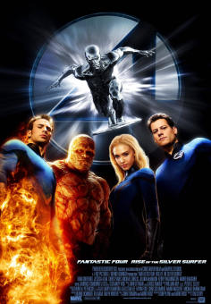 Fantastic 4: Rise of the Silver Surfer海报,Fantastic 4: Rise of the Silver Surfer预告片 _德国电影海报 ~