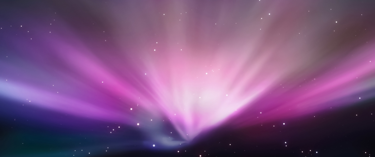 ‘~苹果MAC梦幻紫色星空3440×1440桌面背景’ 的图片