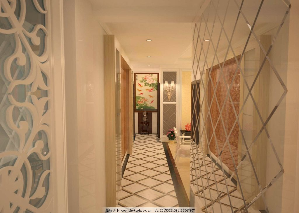 简欧风格家装,效果图,含CAD平面图,98平米,温馨居室,设计,3D设计