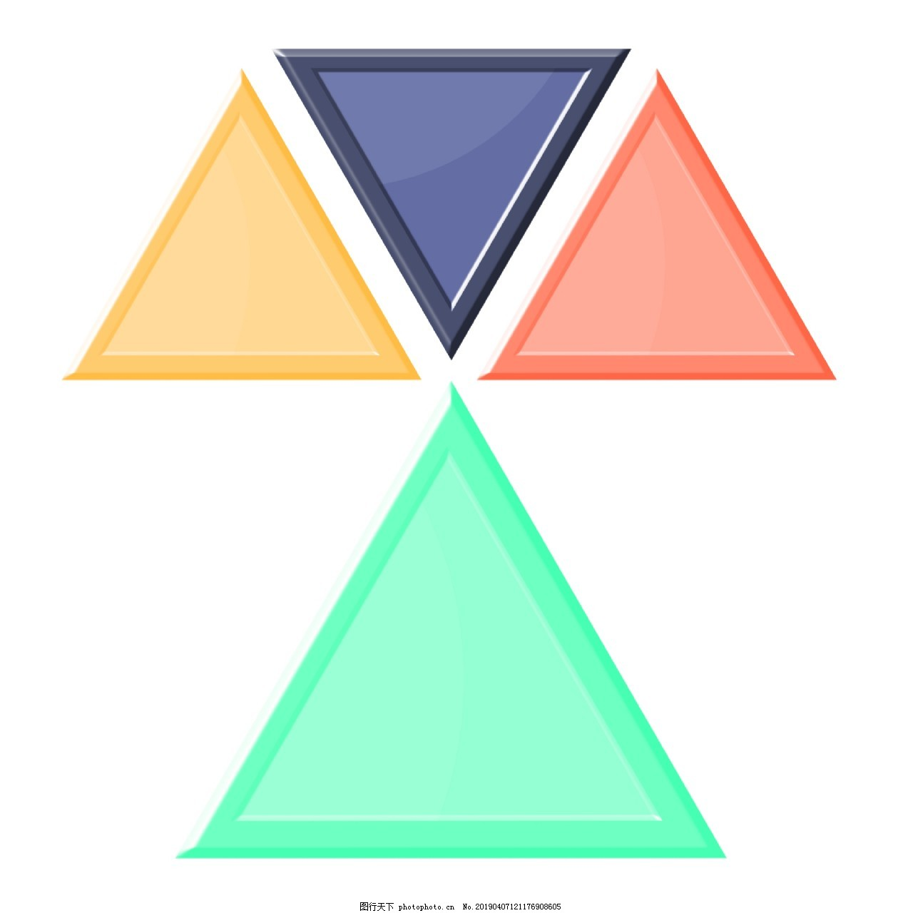 ‘~三角形PPT图标图片_PPT元素_平面创作元素-  ~’ 的图片