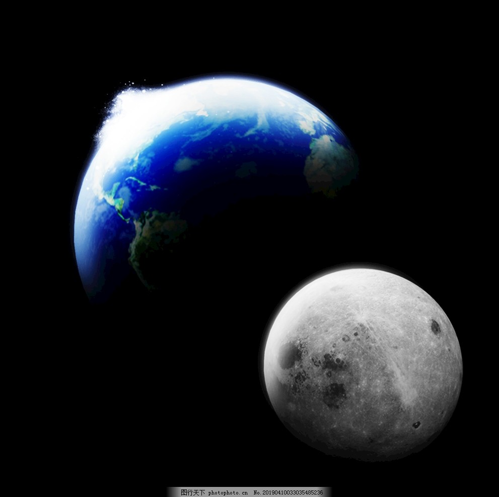 ‘~地球 月球宇宙图片_其他_PSD分层-  ~’ 的图片