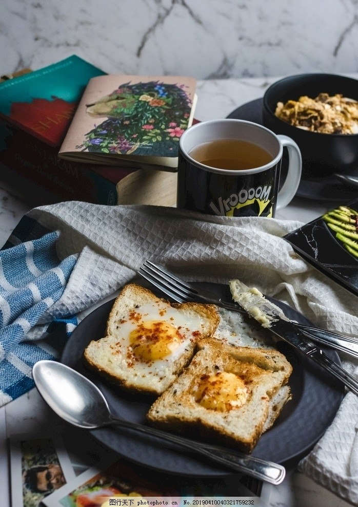 ‘~面包鸡蛋早餐图片_西餐日韩料理_餐饮美食-  ~’ 的图片