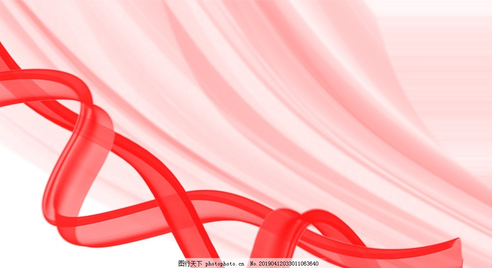 红色丝带,红色丝巾,红白,背景,庆典,清新,设计
