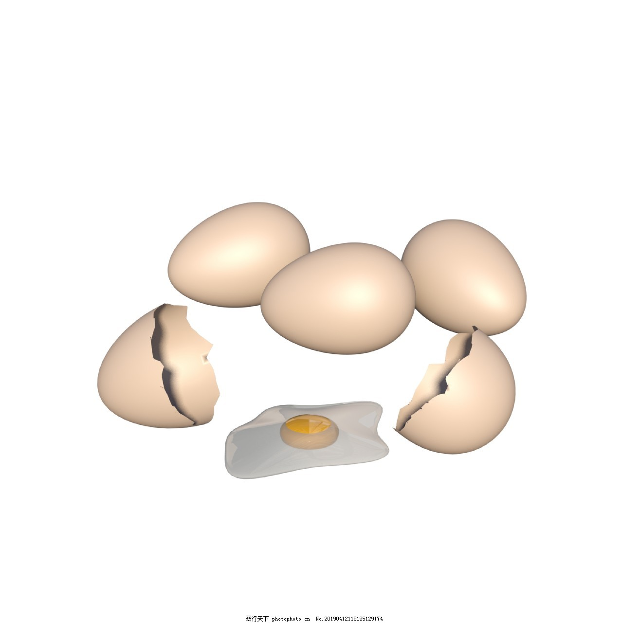 ‘~打碎的鸡蛋和蛋黄图片_生物静物_平面创作元素-  ~’ 的图片