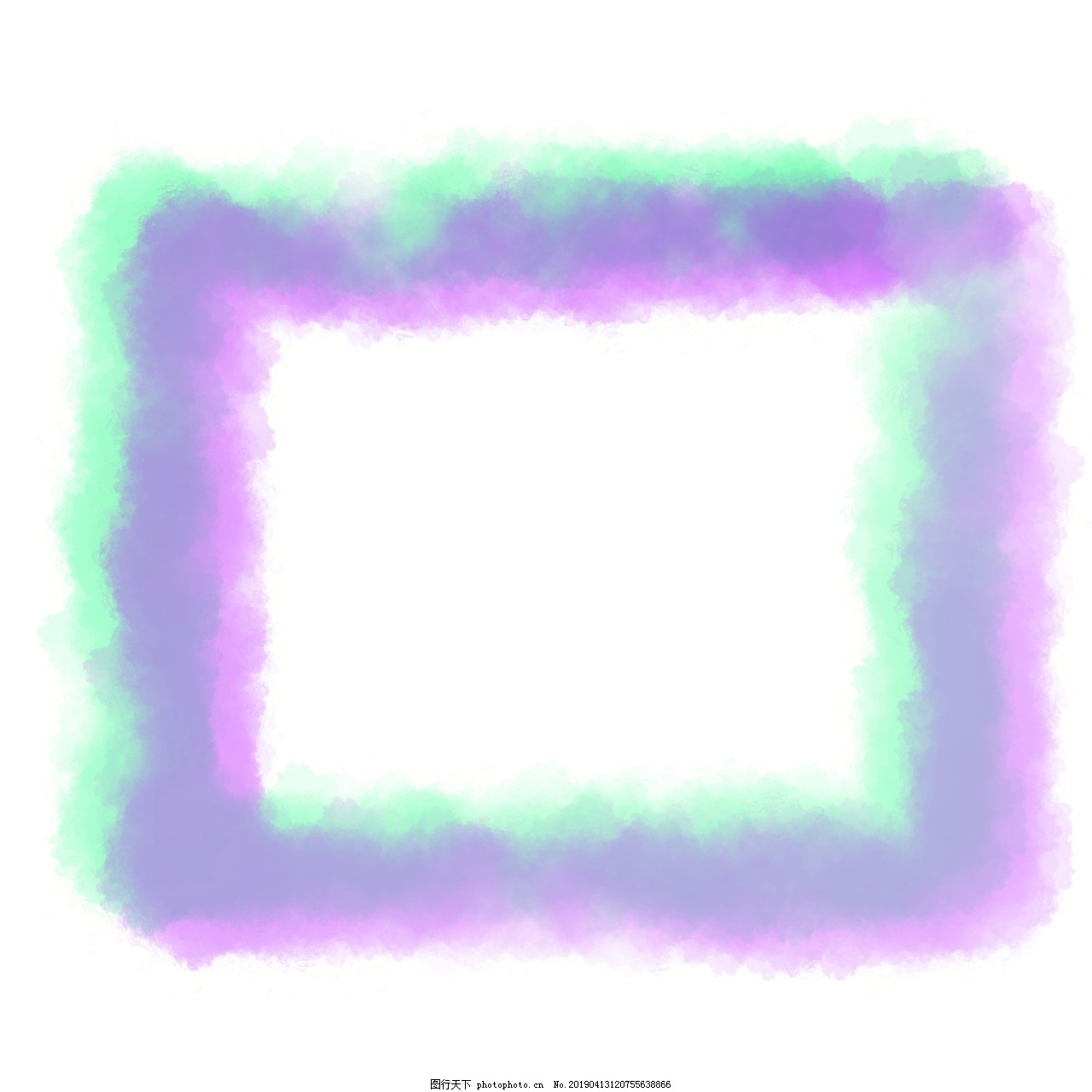 ‘~紫色水彩边框插画图片_纹理边框_平面创作元素-  ~’ 的图片
