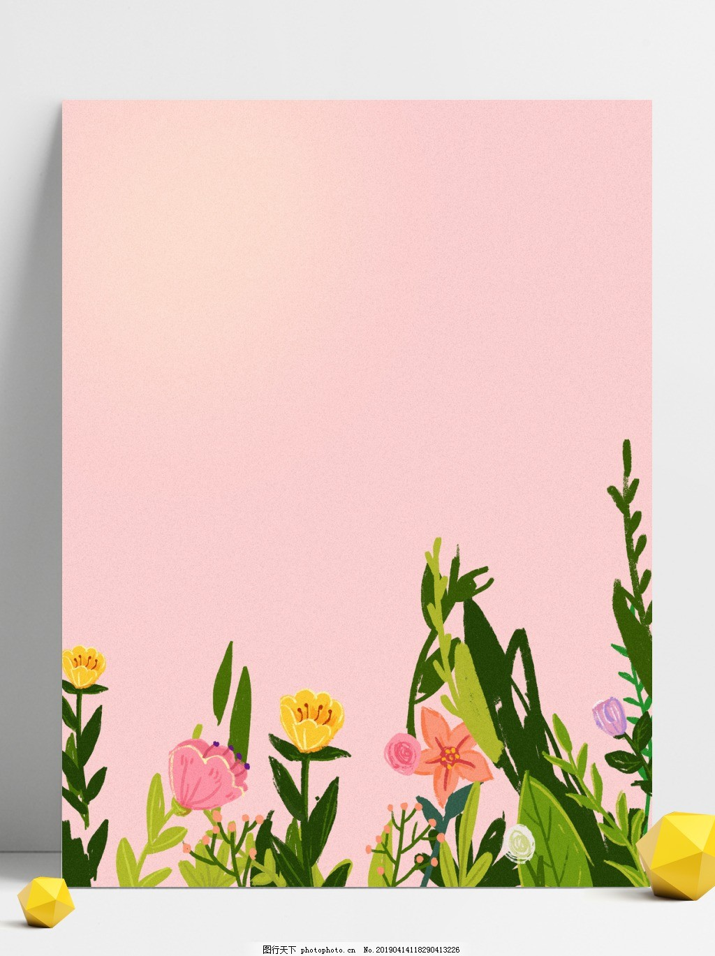 ‘~粉色温馨花束520节日表白背景平面创作图片_广告背景_底纹边框-  ~’ 的图片
