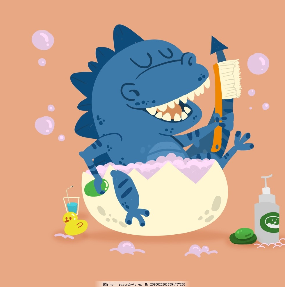 ‘~恐龙洗澡图片_动漫人物_动漫卡通-  ~’ 的图片