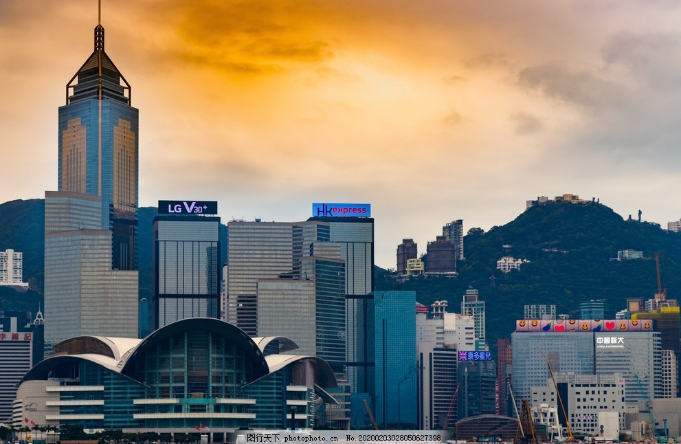 ‘~香港剧院黄昏城市景色图片_建筑平面创作_环境平面创作-  ~’ 的图片