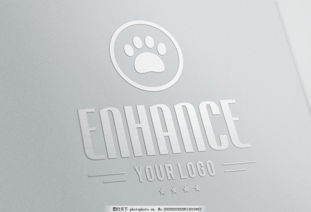 ‘~银白色猫爪logo图图片_平面创作案例_广告创意-  ~’ 的图片