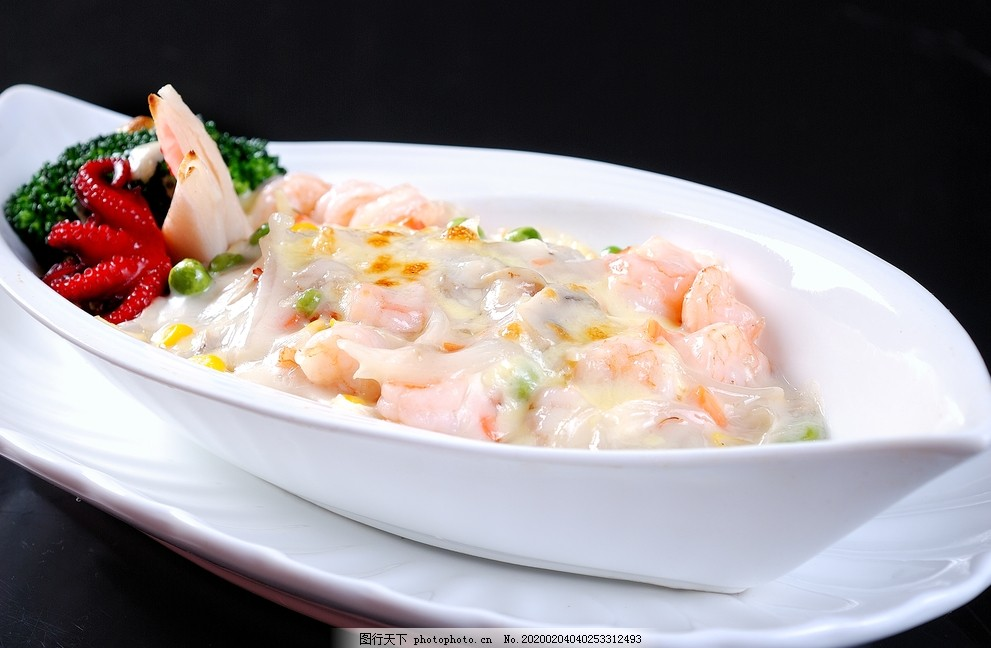 ‘~白菌鲜虾焗意粉图片_传统美食_餐饮美食-  ~’ 的图片